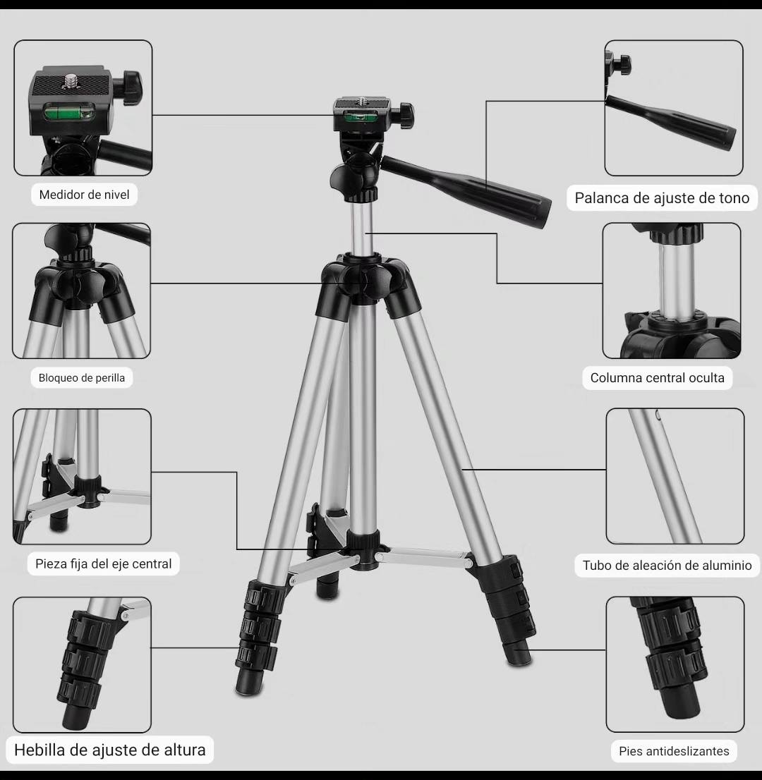 Tripode De Celular Y Camara Extensible