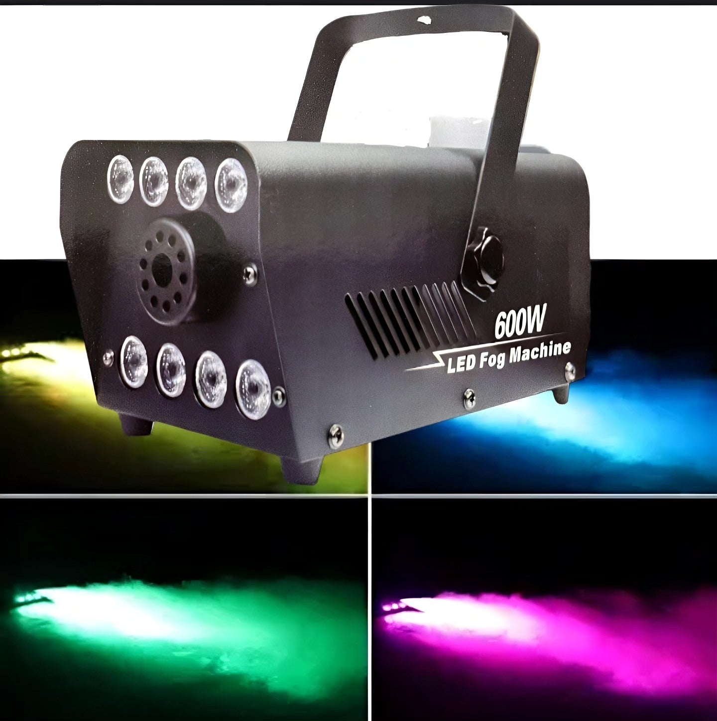 Maquina Humo 600w 8 Led Inalambrico