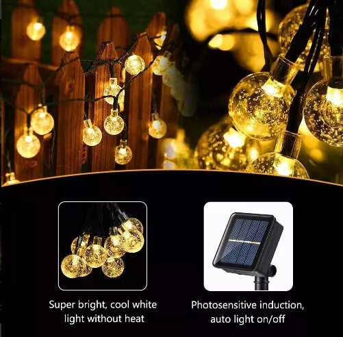 Lamparas Solar Guirnalda 10 Leds 35mt