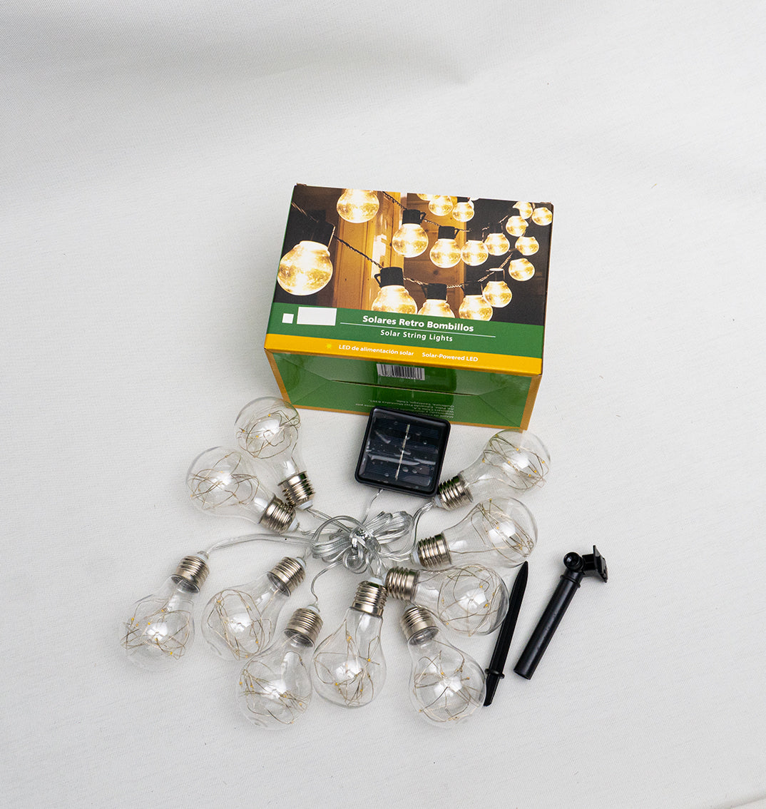 Lamparas Solar Guirnalda 10 Leds 35mt