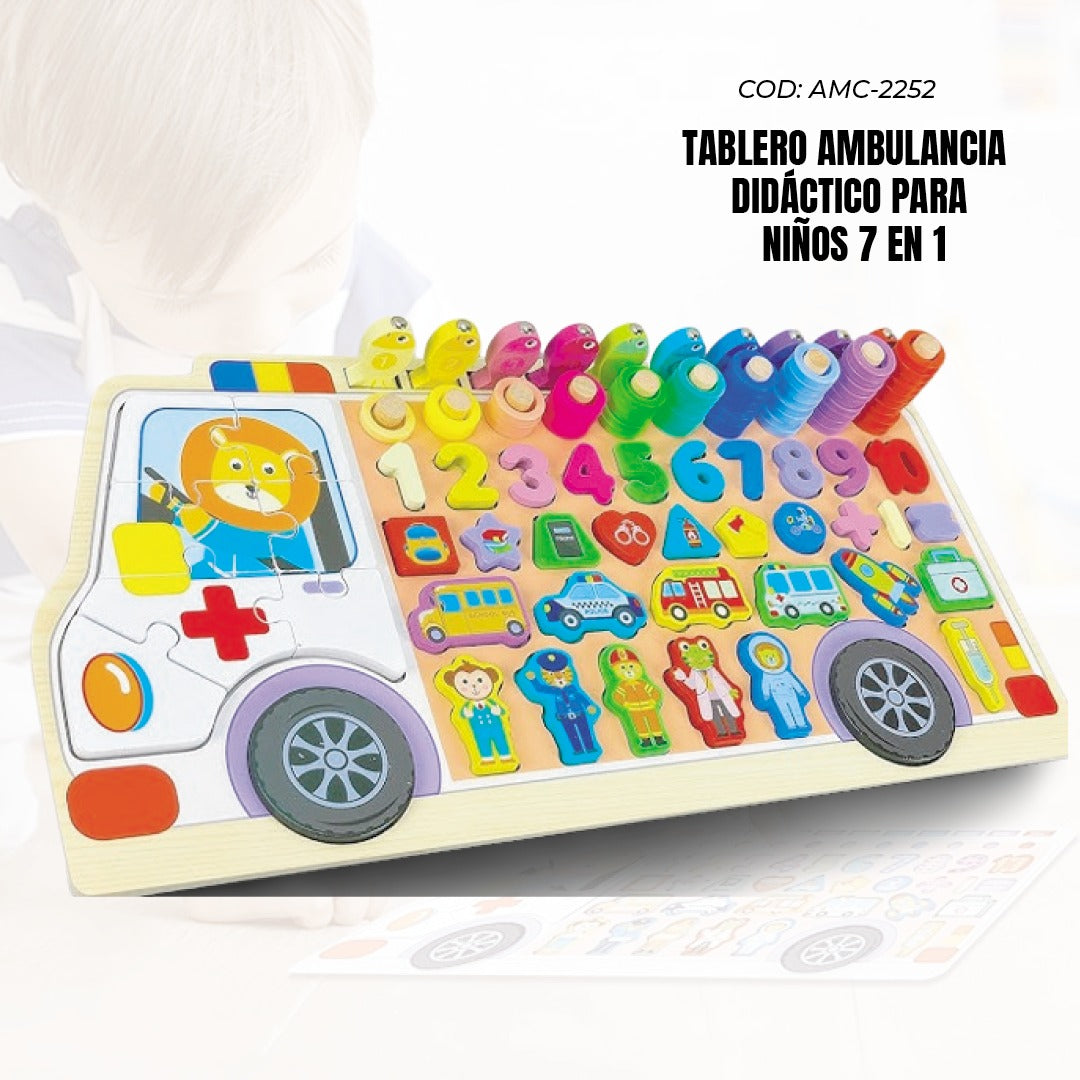 Tablero Ambulancia Didactico Para Ninos