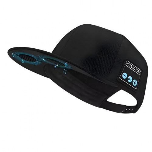 Gorra Visera Azul Bluetooth Con Altavoz