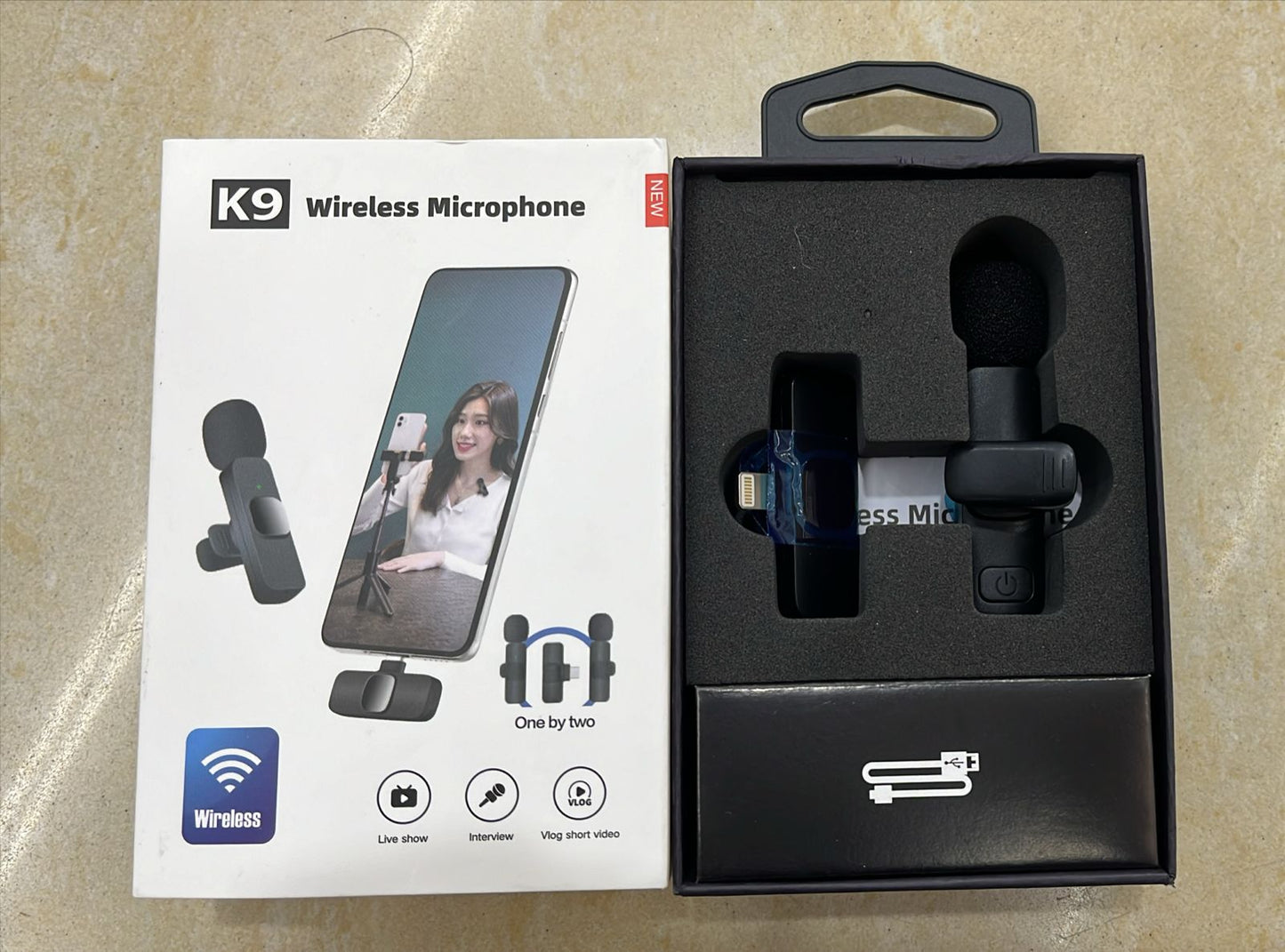 Microfono De Solapa K9 Inalambrico