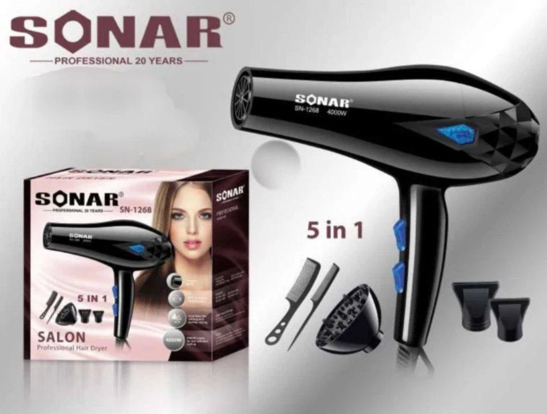 Secadora Sonar Con Difusor 5 En 1